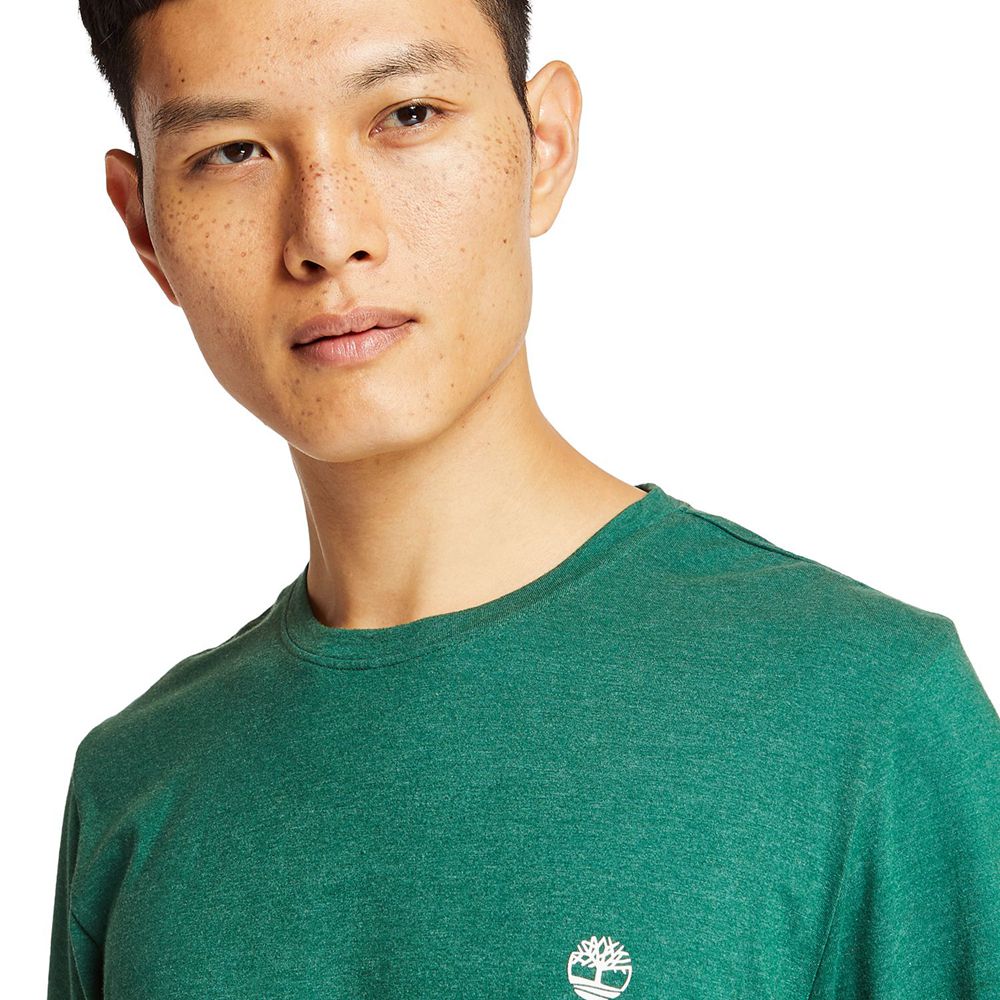 Timberland Mens T-Shirts Mohawk River Jersey - Green - India OI3820647